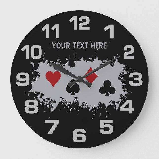 Card Splash custom wall clocks (Front)