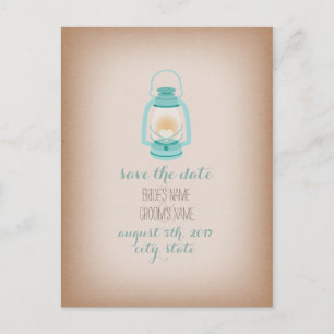 Card Stock Inspired Light Blue Camping Lantern