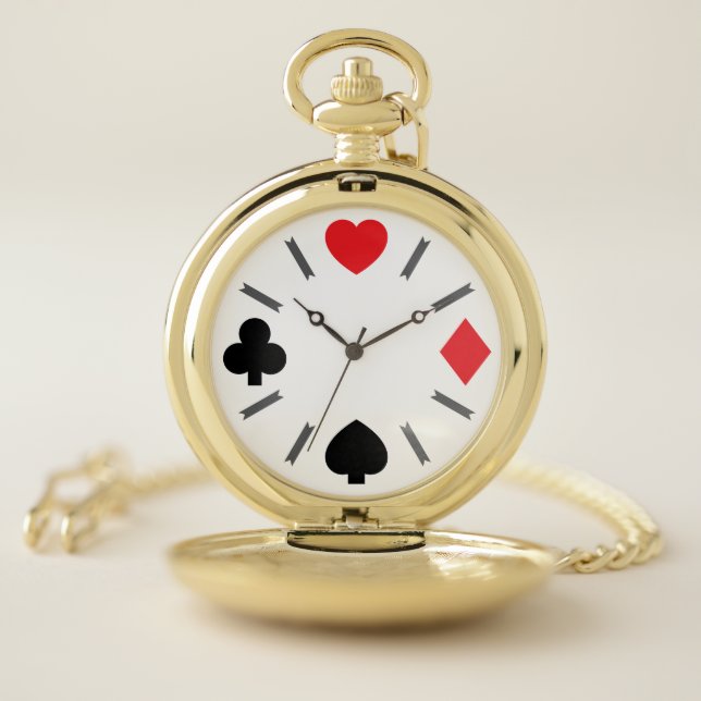 Card Suit Pocket Watch (Inside)