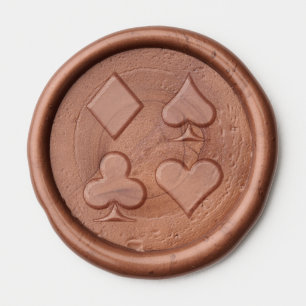 Card Suits Wax Seal Sticker