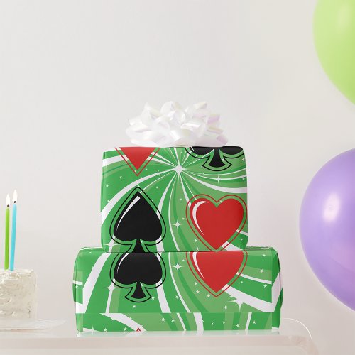Card Suits Wrapping Paper