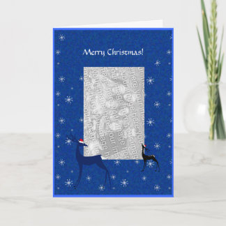 Card Template - Christmas Reindeers