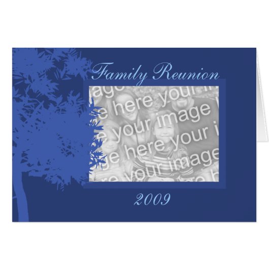 Card Template - Family Reunion (Front Horizontal)