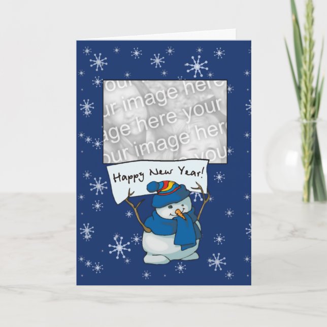 Card Template - Happy New Year! (Front)