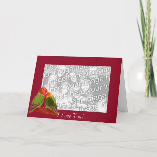 Card Template - I Love You (Front)