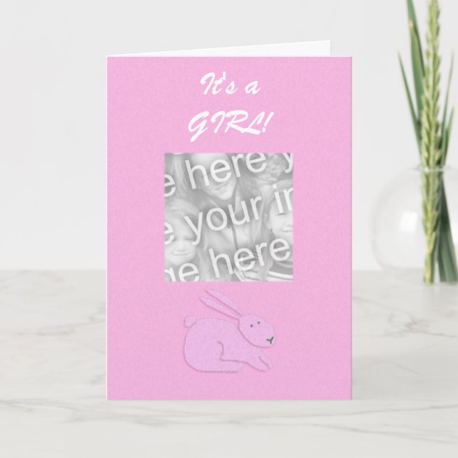 Card Template - It's a Girl! (Front)