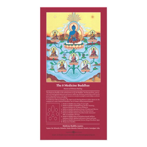 CARD The 8 Medicine Buddhas _ with explanation