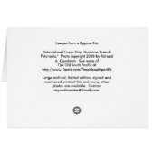 Card, the Dock at Huahine, French Polynesia (Back Horizontal)