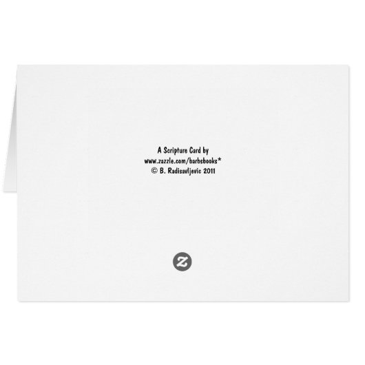 Card to Comfort a Bereaved Person on a Special Day (Back Horizontal)