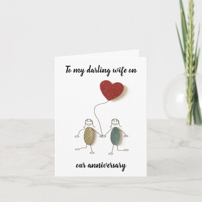 Card - To My Darling Wife On Our Anniversary (Front)