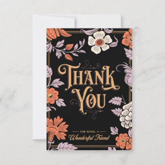 Card to thank your friend