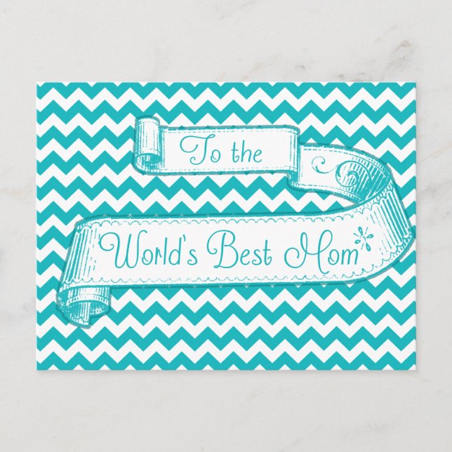 Card to the World's Best Mom Mothers Day (Front)