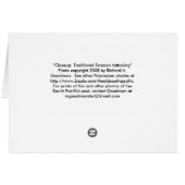 Card, Traditional Samoan Tattooing (Back Horizontal)