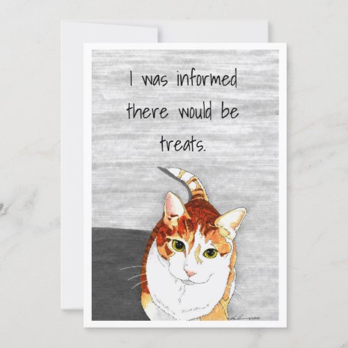card Treats for Hobbes Invitation