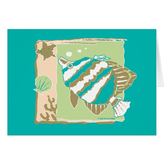 CARD ~ Tropical Fish (Front Horizontal)