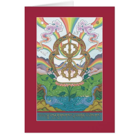 CARD Vajra (Dorje) - with explanation (Front)