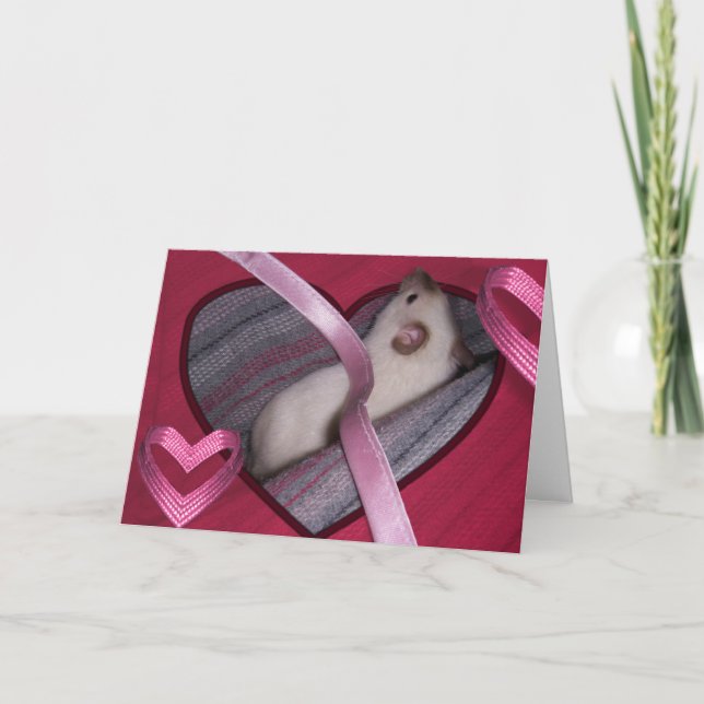 Card: Valentine Mouse Holiday Card (Front)