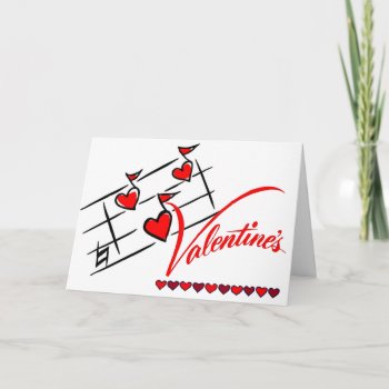Card-valentines Music Add Own Words Holiday Card by forbes1954 at Zazzle