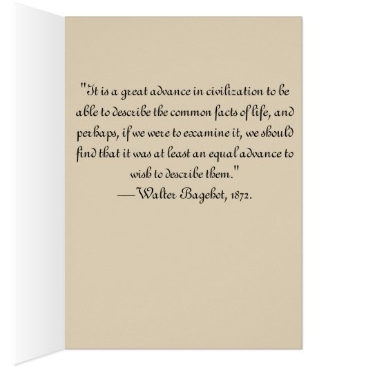 Card —Victorian lady writing in woods, with bike (Inside (Right))