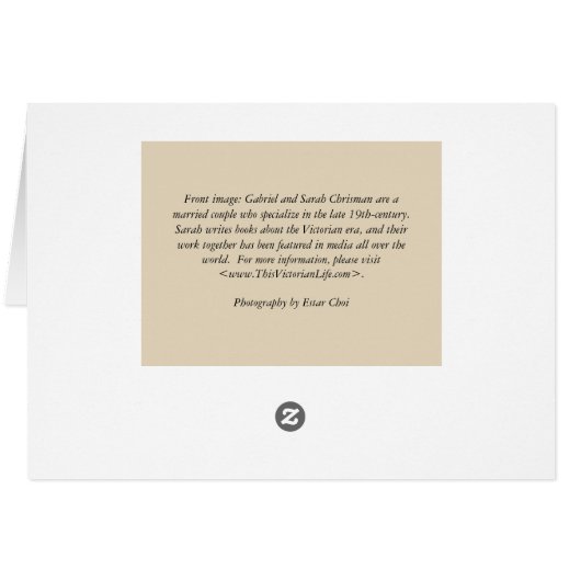 Card—Victorian, love, gift, poem (Back Horizontal)