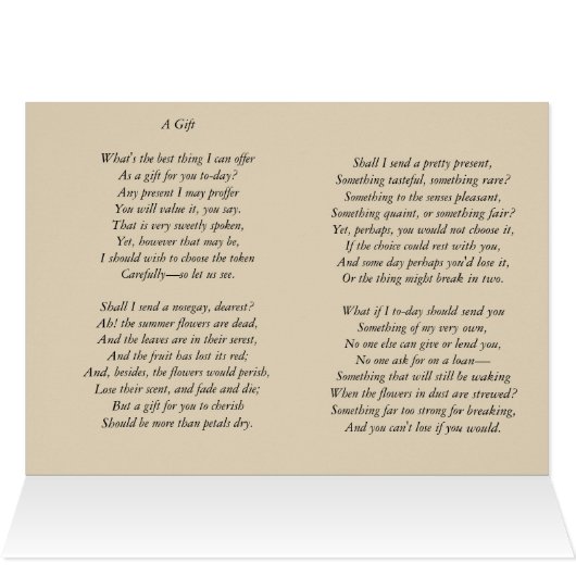 Card—Victorian, love, gift, poem (Inside Horizontal (Top))