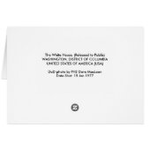 Card / White House Winter (Back Horizontal)