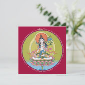 CARD White Tara - with envelope (Standing Front)