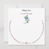 CARD White Tara - with envelope (Back)