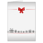 Card With Bow And Gifts at Zazzle