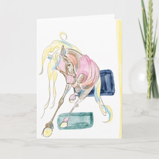 Card with horse demotive, gift card (Front)