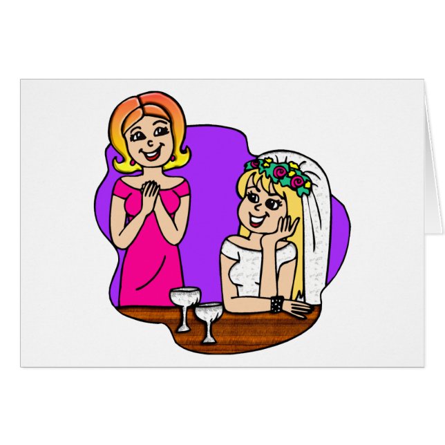 Card: Young Mother of the Bride Cards (Front Horizontal)
