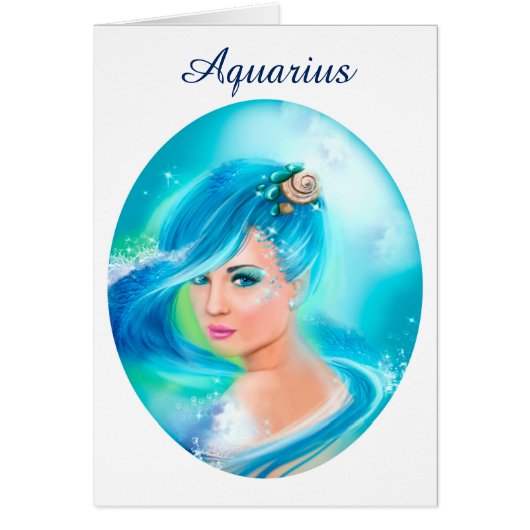 Card Zodiac - Fantasy  Aquarius (Front)