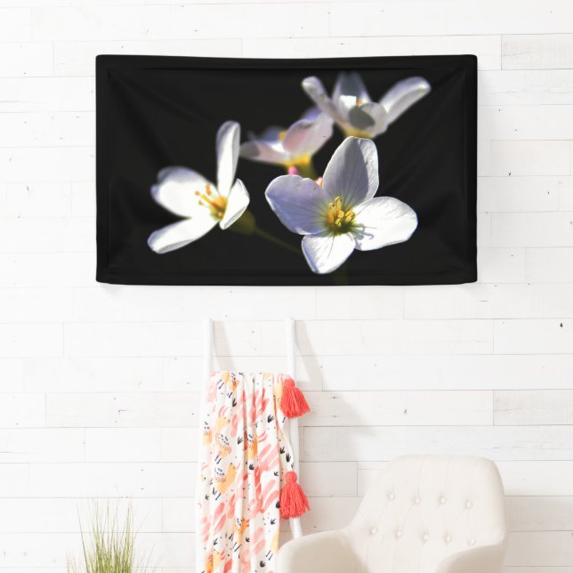 Cardamine Pratensis Flowers bnrcnm Banner (Insitu)