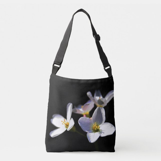 Cardamine Pratensis Flowers cbbcna Crossbody Bag (Front)