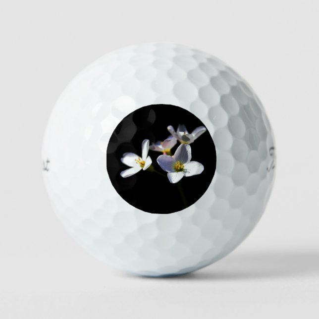 Cardamine Pratensis Flowers tpv1 gbcnm Golf Balls (Front)
