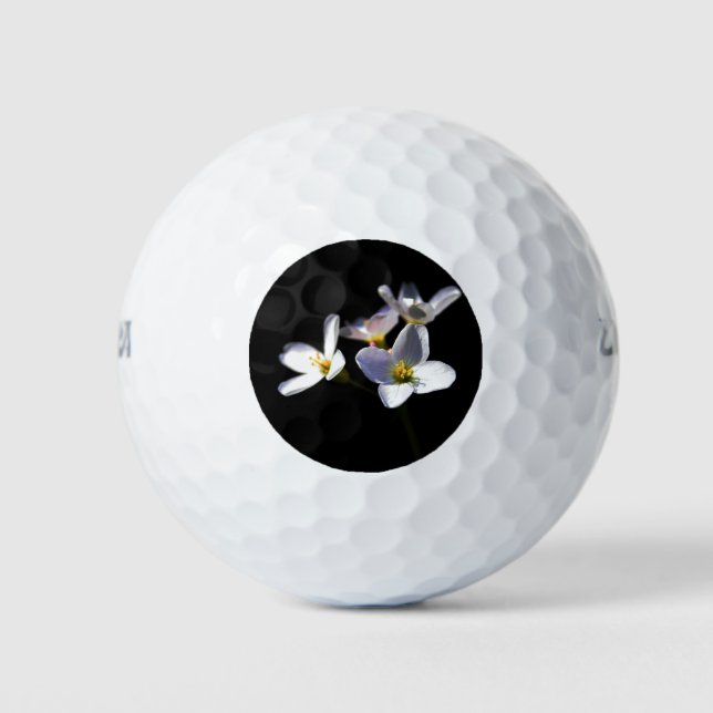 Cardamine Pratensis Flowers wu gbcna Golf Balls (Front)