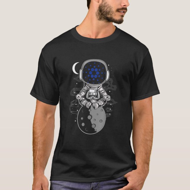 Cardano Spacesuit, Crypto Trader Cryptocurrency AD T-Shirt (Front)