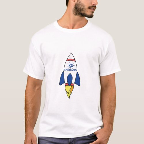 Cardano To The Moon Rocket T_Shirt