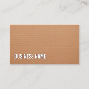 Cardboard Background DIY Craft Business Card