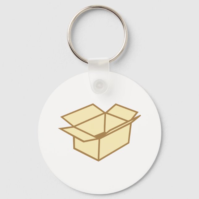 Cardboard box keychain (Front)