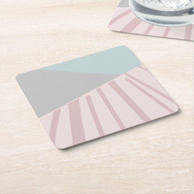 Cardboard boxes square paper coaster (Angled)