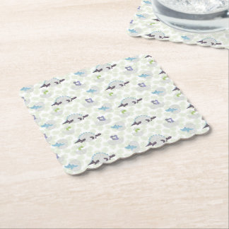 Cardboard boxes with dinosaur eggs paper coaster