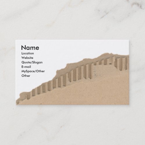 Cardboard Business Cards