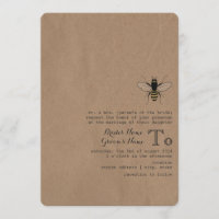Cardboard Inspired Honey Bee Wedding