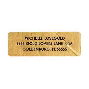 Cardboard Look Label