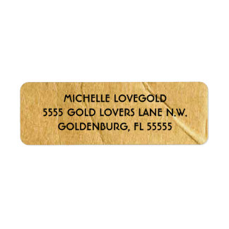 Cardboard Look Label