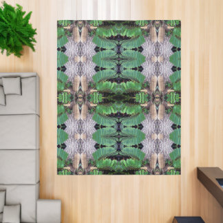 Cardboard Palm Pattern Rug