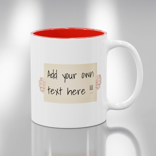 Cardboard Protest Sign Template Coffee Mug (Creator Uploaded)