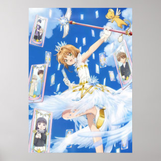 Cardcaptor Sakura In Blue Poster