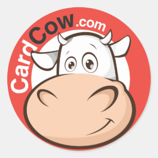 CardCow Logo Round Sticker